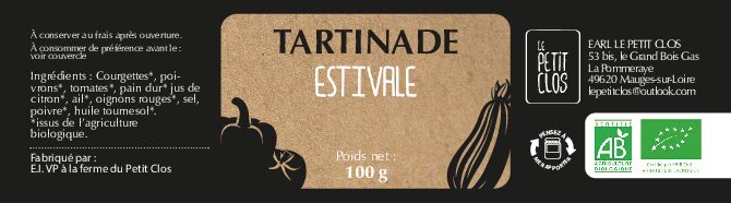 Tartinade estivale 100gr
