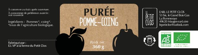 Purée Pomme/coing 360gr