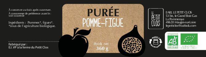 Purée de pomme/figue 360gr