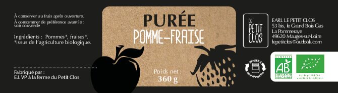 Purée Pomme/fraise