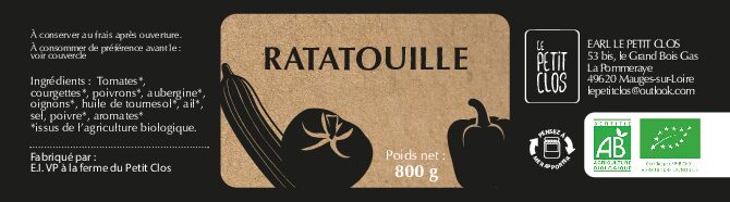 Ratatouille 800gr